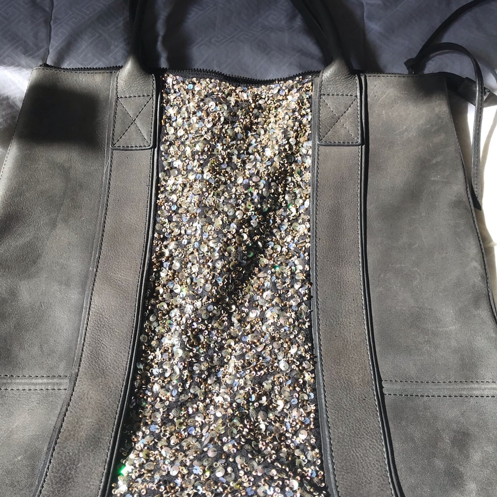 All Saints Leather Tote